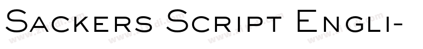 Sackers Script Engli字体转换
